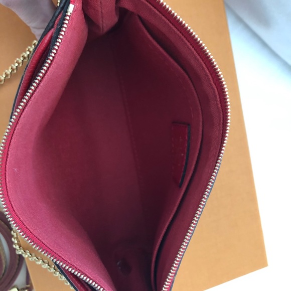 Louis Vuitton Pallas Clutch-Mono/Red - Picture 4 of 8